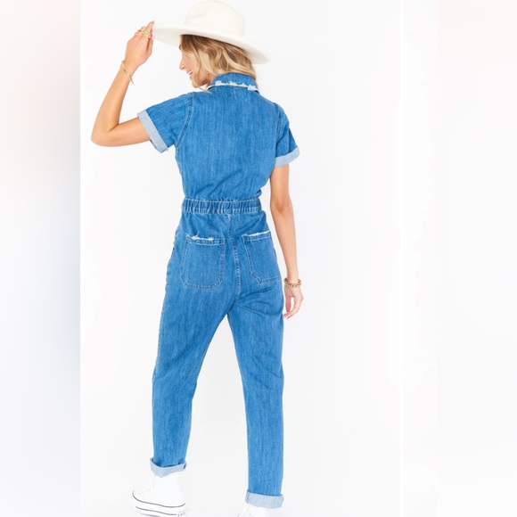 Show Me Your Mumu Cannon Jumpsuit in Denim - Picture 3 of 3